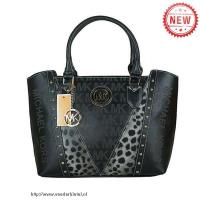 michael kors logo leopard groot zwart boekentassen Tassen Roermond mm5ag610